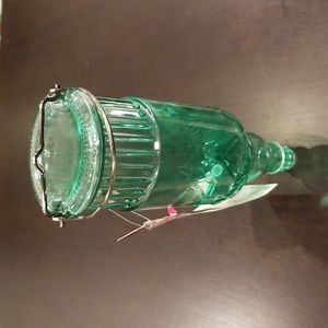 Antique Bottle, Hummingbird Feeder